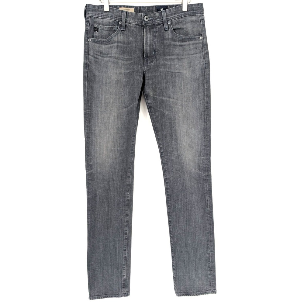AG‎ Adriano Goldschmied Mens The Graduate Tailored Leg Gray Denim Jeans 30x34